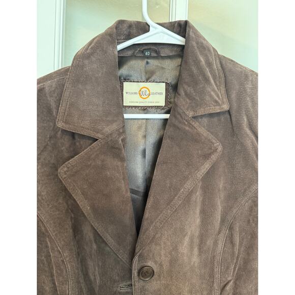 Vintage Wilson Leather suede jacket men’s size 40 / Medium NWT 90s Y2K preppy - Picture 3 of 16